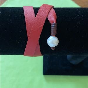 Leather wrap bracelet